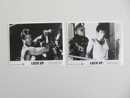 LOCK UP MOVIE STILL PHOTO LOT OF 2 SYLVESTER STALLONE JOHN AMOS 1989 Movie posters