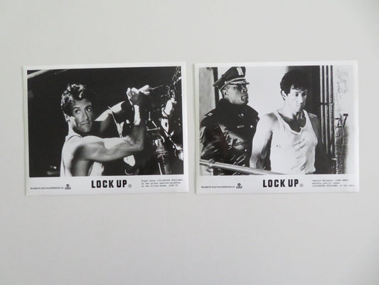 LOCK UP MOVIE STILL PHOTO LOT OF 2 SYLVESTER STALLONE JOHN AMOS 1989 Movie posters