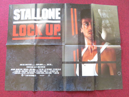 LOCK UP UK QUAD POSTER FOLDED SYLVESTER STALLONE DONALD SUTHERLAND 1989 Rendezvous Cinema Movie posters