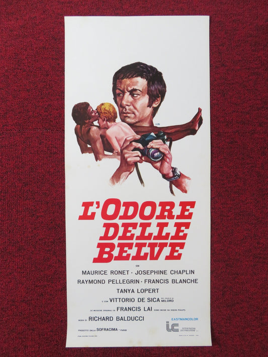 L'ODEUR DES FAUVES ITALIAN LOCANDINA POSTER MAURICE RONET JOSEPHINE CHAPLIN 1973 Rendezvous Cinema Movie posters