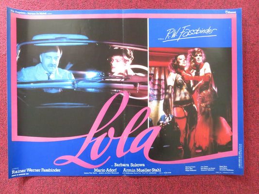 LOLA - A ITALIAN FOTOBUSTA POSTER BARBARA SUKOWA MARIO ADORF 1981 Rendezvous Cinema Movie posters