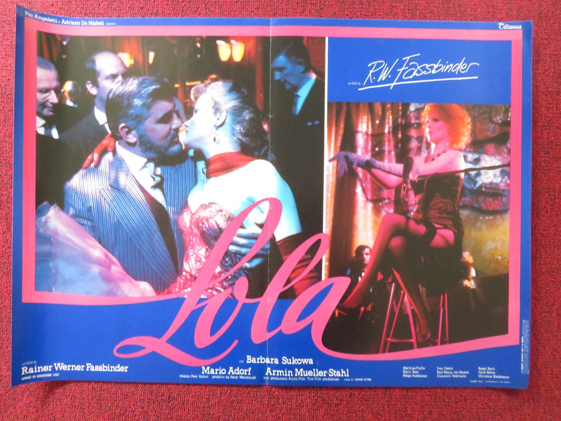 LOLA - B ITALIAN FOTOBUSTA POSTER BARBARA SUKOWA MARIO ADORF 1981 Rendezvous Cinema Movie posters