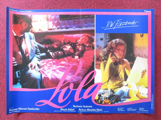 LOLA - C ITALIAN FOTOBUSTA POSTER BARBARA SUKOWA MARIO ADORF 1981 Rendezvous Cinema Movie posters