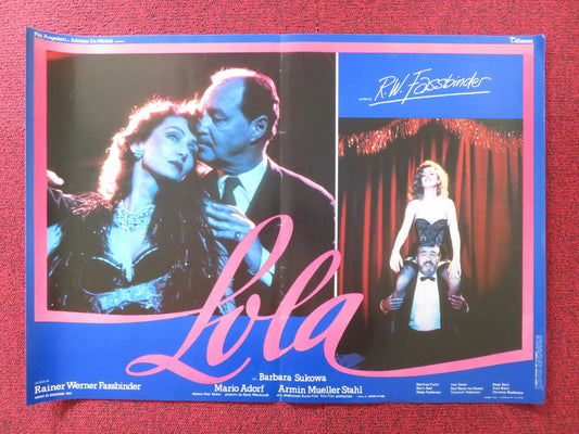 LOLA - D ITALIAN FOTOBUSTA POSTER BARBARA SUKOWA MARIO ADORF 1981 Rendezvous Cinema Movie posters