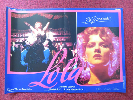 LOLA - E ITALIAN FOTOBUSTA POSTER BARBARA SUKOWA MARIO ADORF 1981 Rendezvous Cinema Movie posters