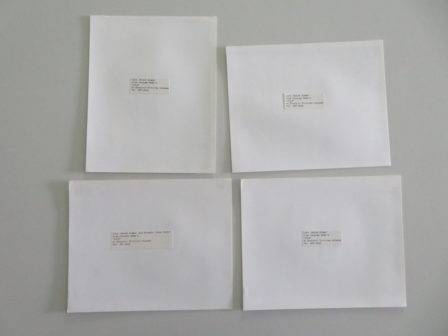 LOLA MOVIE STILL PHOTO LOT OF 4 ANOUK AIMEE MARC MICHEL Movie posters