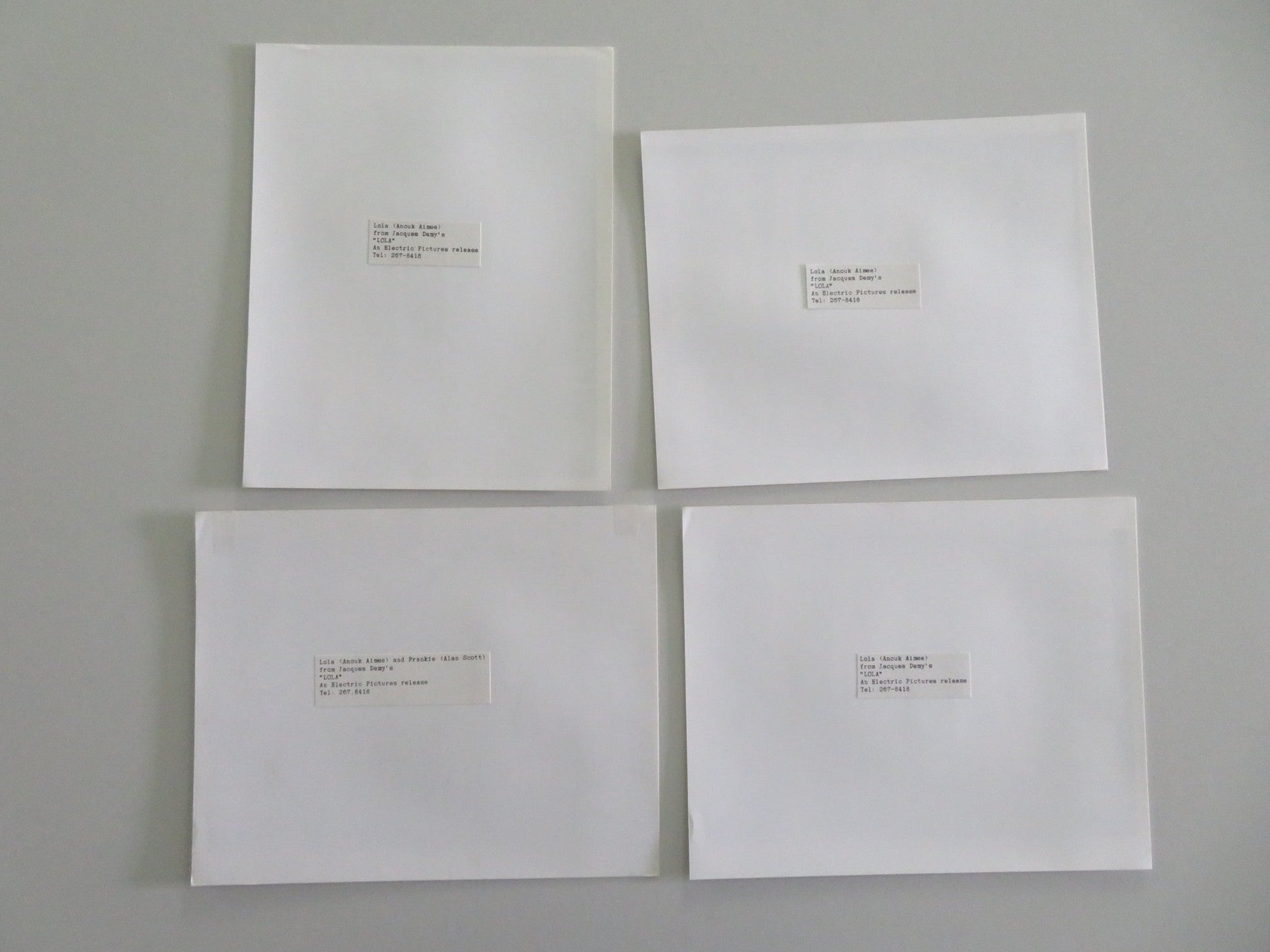 LOLA MOVIE STILL PHOTO LOT OF 4 ANOUK AIMEE MARC MICHEL Movie posters