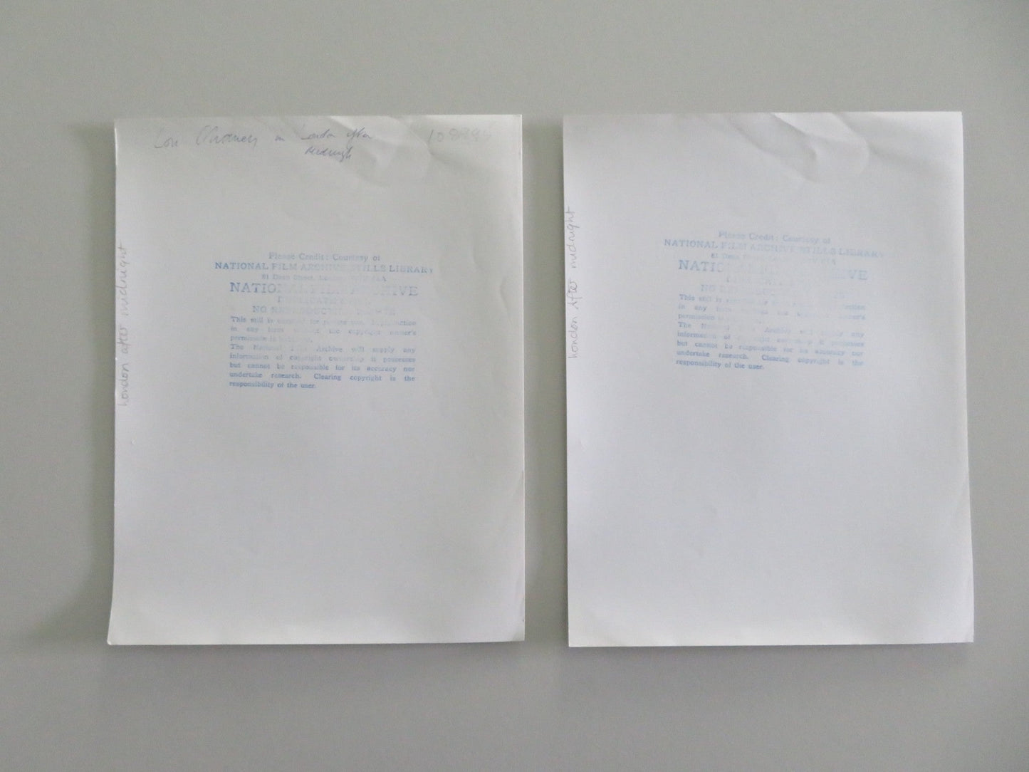 LONDON AFTER MIDNIGHT MOVIE STILL PHOTO LOT OF 2 LON CHANEY MARCELINE DAY Movie posters