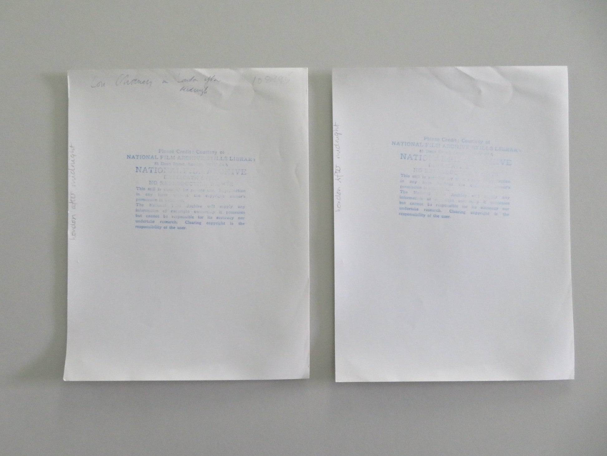 LONDON AFTER MIDNIGHT MOVIE STILL PHOTO LOT OF 2 LON CHANEY MARCELINE DAY Movie posters