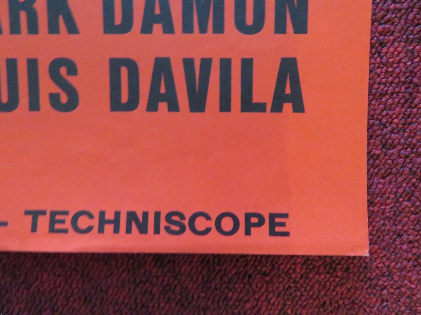 LONG LIVE ROBIN HOOD DANISH POSTER ROLLED GIULIANO GEMMA MARK DAMON 1971 Rendezvous Cinema Movie posters