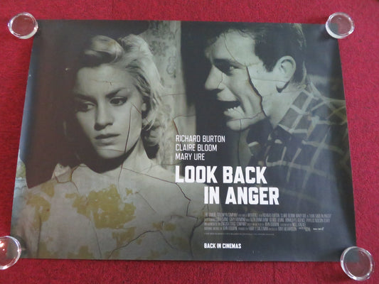 LOOK BACK IN ANGER UK QUAD ROLLED POSTER RICHARD BURTON CLAIRE BLOOM R2018 - Rendezvous Cinema