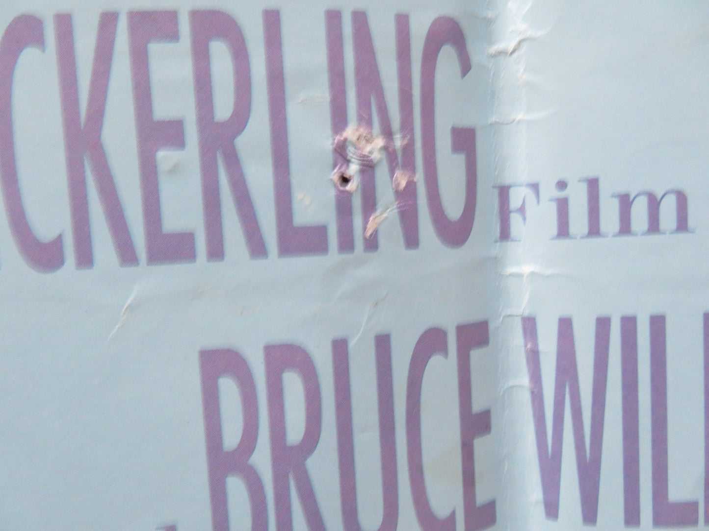 LOOK WHO'S TALKING UK QUAD POSTER FOLDED JOHN TRAVOLTA KIRSTIE ALLEY 1989 Rendezvous Cinema Movie posters