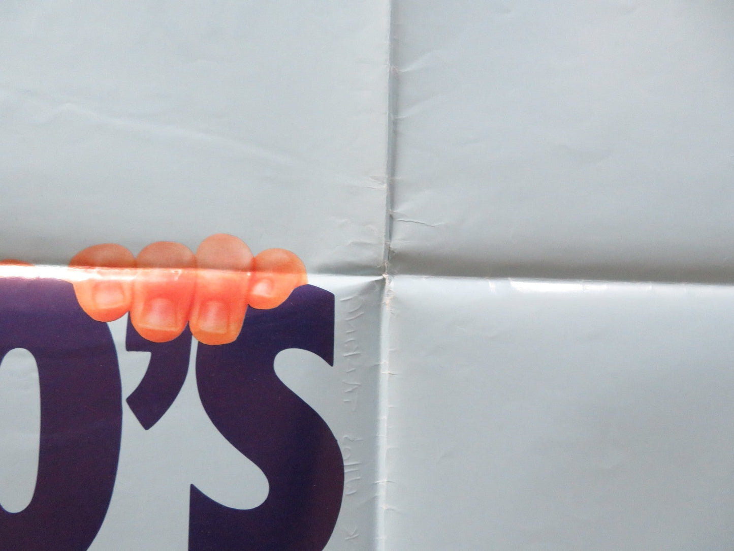 LOOK WHO'S TALKING UK QUAD POSTER FOLDED JOHN TRAVOLTA KIRSTIE ALLEY 1989 Rendezvous Cinema Movie posters