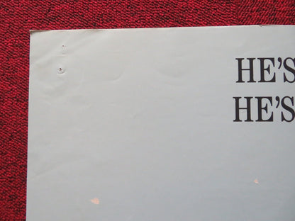 LOOK WHO'S TALKING UK QUAD POSTER FOLDED JOHN TRAVOLTA KIRSTIE ALLEY 1989 Rendezvous Cinema Movie posters