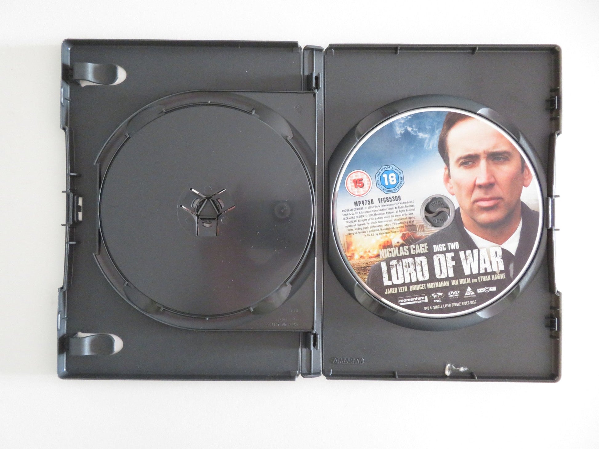 LORD OF WAR - LIMITED EDITION (DVD) NICOLAS CAGE JARED LETO 2005 REGION 2 Movie posters