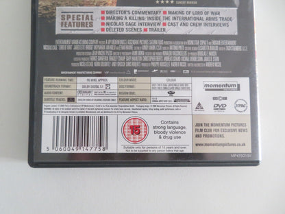 LORD OF WAR - LIMITED EDITION (DVD) NICOLAS CAGE JARED LETO 2005 REGION 2 Movie posters