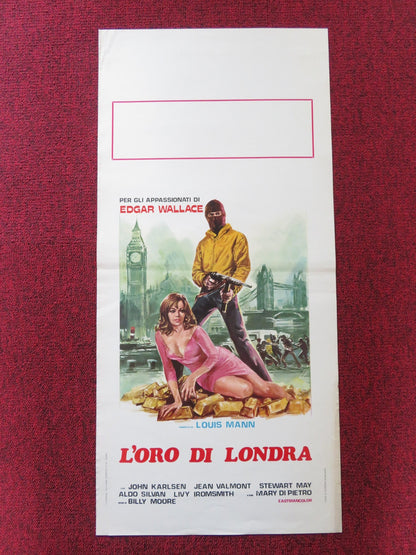 L'ORO DI LONDRA ITALIAN LOCANDINA POSTER JOHN KARLSEN JEAN VALMONT 1968 Rendezvous Cinema Movie posters