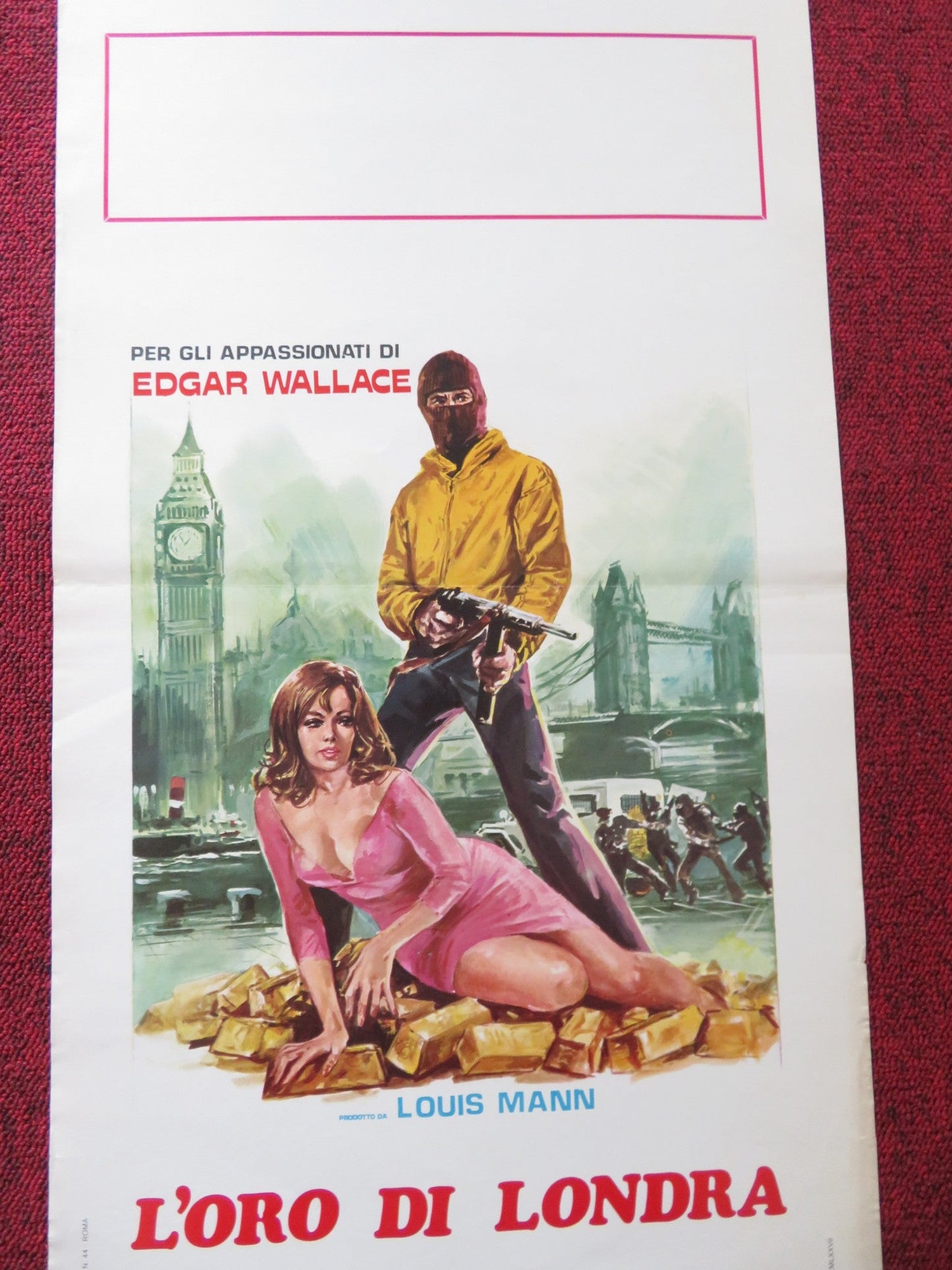 L'ORO DI LONDRA ITALIAN LOCANDINA POSTER JOHN KARLSEN JEAN VALMONT 1968 Rendezvous Cinema Movie posters