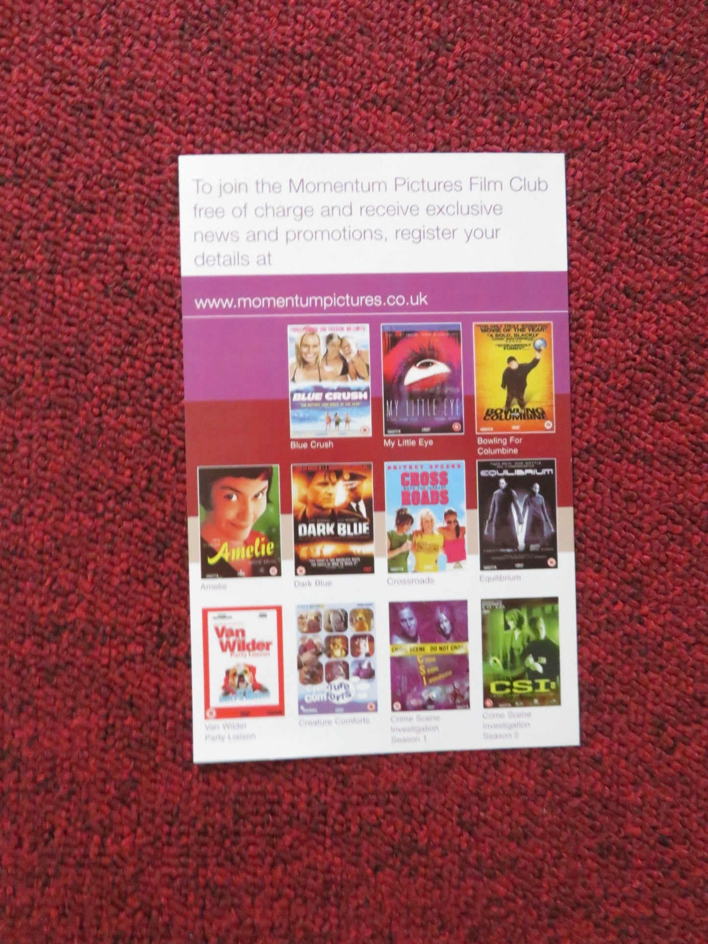 LOST IN TRANSLATION (DVD) BILL MURRAY SCARLETT JOHANSSON 2003 REGION 2 Rendezvous Cinema Movie posters