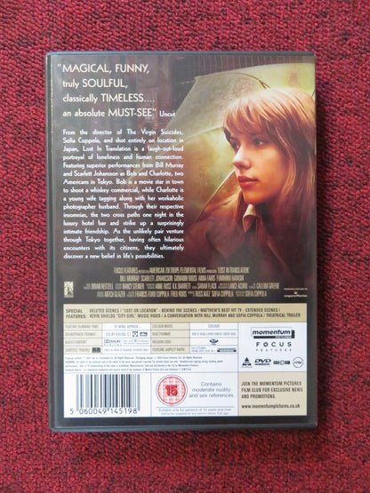 LOST IN TRANSLATION (DVD) BILL MURRAY SCARLETT JOHANSSON 2003 REGION 2 Rendezvous Cinema Movie posters