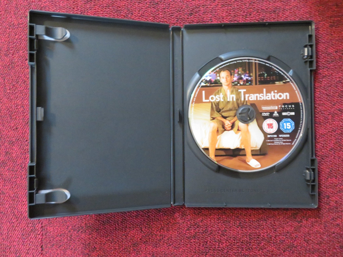 LOST IN TRANSLATION (DVD) BILL MURRAY SCARLETT JOHANSSON 2003 REGION 2 Rendezvous Cinema Movie posters