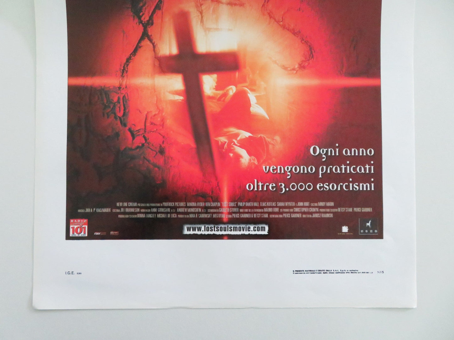 Lost Souls Italian Locandina Poster Winona Ryder Ben Chaplin 2000 Movie posters