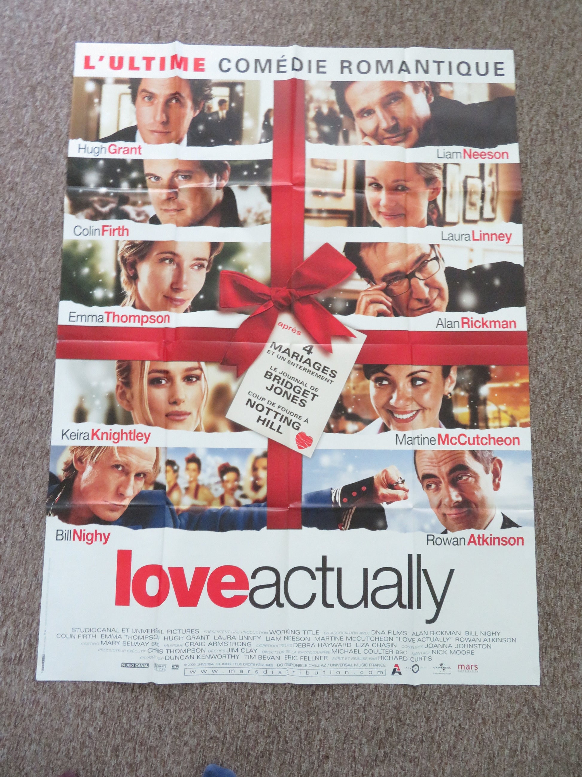 Love Actually French Grande Poster Hugh Grant Colin Firth Alan Rickman 2003 Movie posters