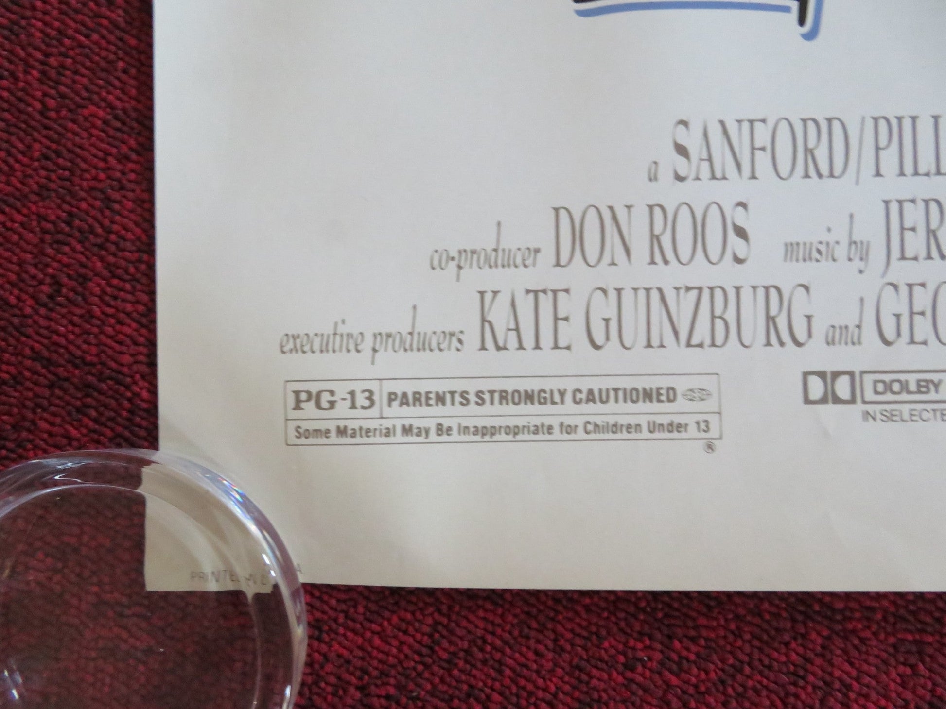 LOVE FIELD US ONE SHEET ROLLED POSTER MICHELLE PFEIFFER DENNIS HAYSBERT 1992 Rendezvous Cinema Movie posters