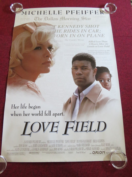 LOVE FIELD US ONE SHEET ROLLED POSTER MICHELLE PFEIFFER DENNIS HAYSBERT 1992 Rendezvous Cinema Movie posters