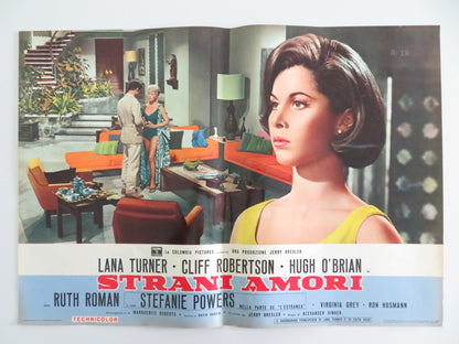LOVE HAS MANY FACES - A ITALIAN FOTOBUSTA POSTER LANA TURNER C. ROBERTSON 1965 Rendezvous Cinema Movie posters