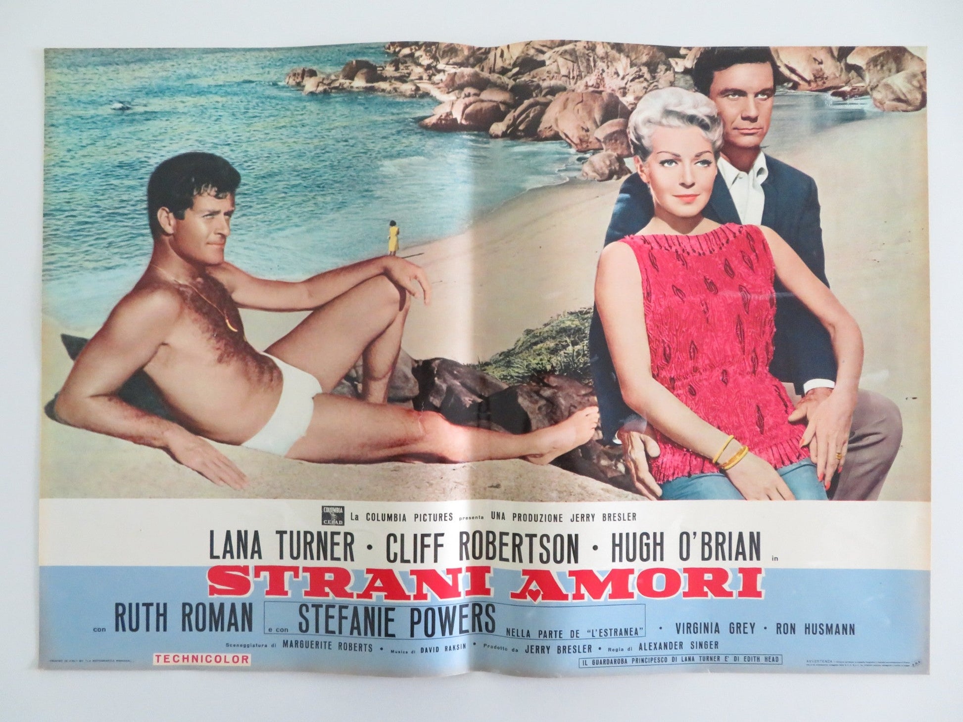 LOVE HAS MANY FACES - C ITALIAN FOTOBUSTA POSTER LANA TURNER C. ROBERTSON 1965 Rendezvous Cinema Movie posters