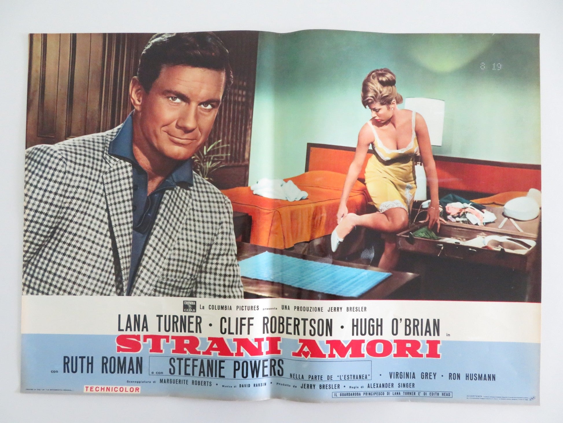 LOVE HAS MANY FACES - D ITALIAN FOTOBUSTA POSTER LANA TURNER C. ROBERTSON 1965 Rendezvous Cinema Movie posters