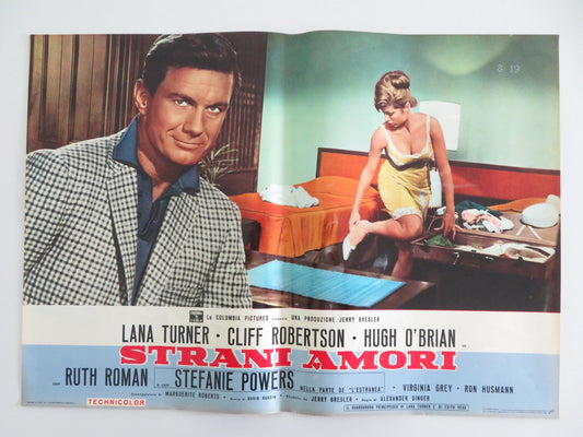 LOVE HAS MANY FACES - D ITALIAN FOTOBUSTA POSTER LANA TURNER C. ROBERTSON 1965 Rendezvous Cinema Movie posters