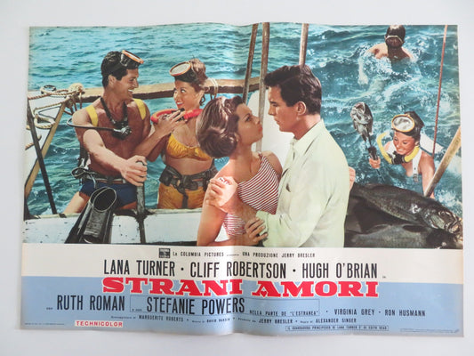 LOVE HAS MANY FACES - F ITALIAN FOTOBUSTA POSTER LANA TURNER C. ROBERTSON 1965 Rendezvous Cinema Movie posters
