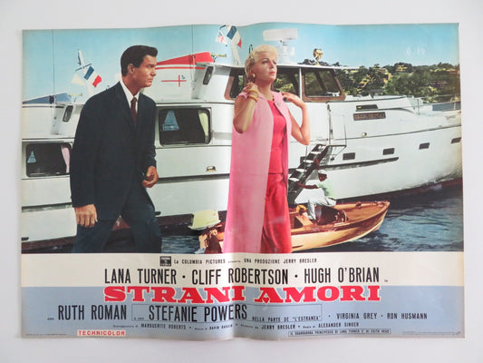 LOVE HAS MANY FACES - H ITALIAN FOTOBUSTA POSTER LANA TURNER C. ROBERTSON 1965 Rendezvous Cinema Movie posters