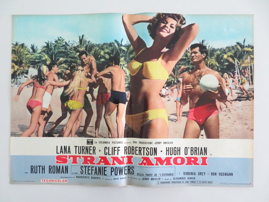 LOVE HAS MANY FACES - J ITALIAN FOTOBUSTA POSTER LANA TURNER C. ROBERTSON 1965 Rendezvous Cinema Movie posters