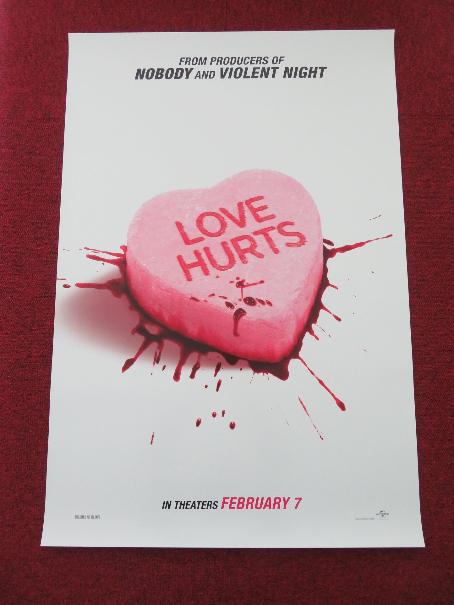 Love Hurts US One Sheet Rolled Poster Ke Huy Quan Ariana DeBose 2025 Movie posters