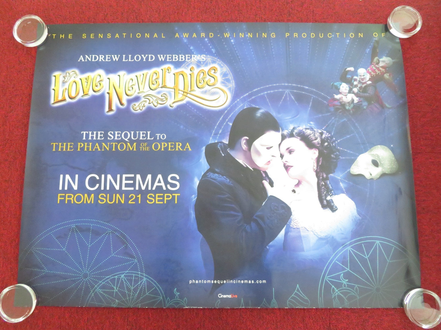 LOVE NEVER DIES UK QUAD ROLLED POSTER BEN LEWIS ANNA O'BYRNE 2012 Movie posters