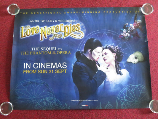 LOVE NEVER DIES UK QUAD ROLLED POSTER BEN LEWIS ANNA O'BYRNE 2012 - Rendezvous Cinema