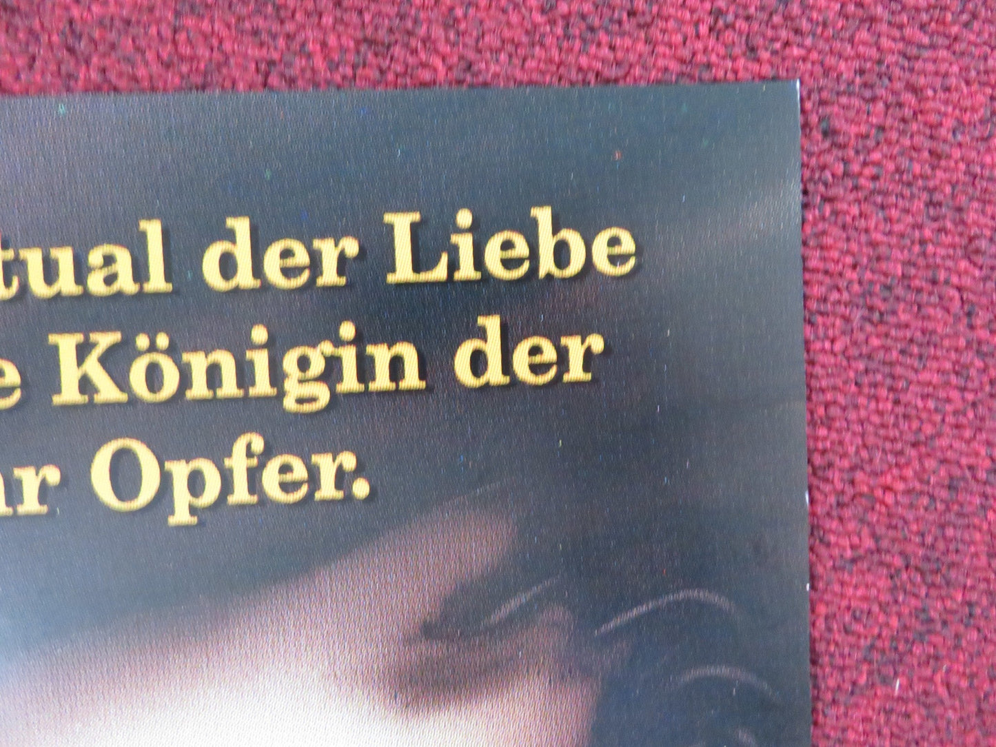 LOVE RITES GERMAN A1 POSTER FOLDED MARINA PIERRO MATHIEU CARRIERE 1989 Rendezvous Cinema Movie posters