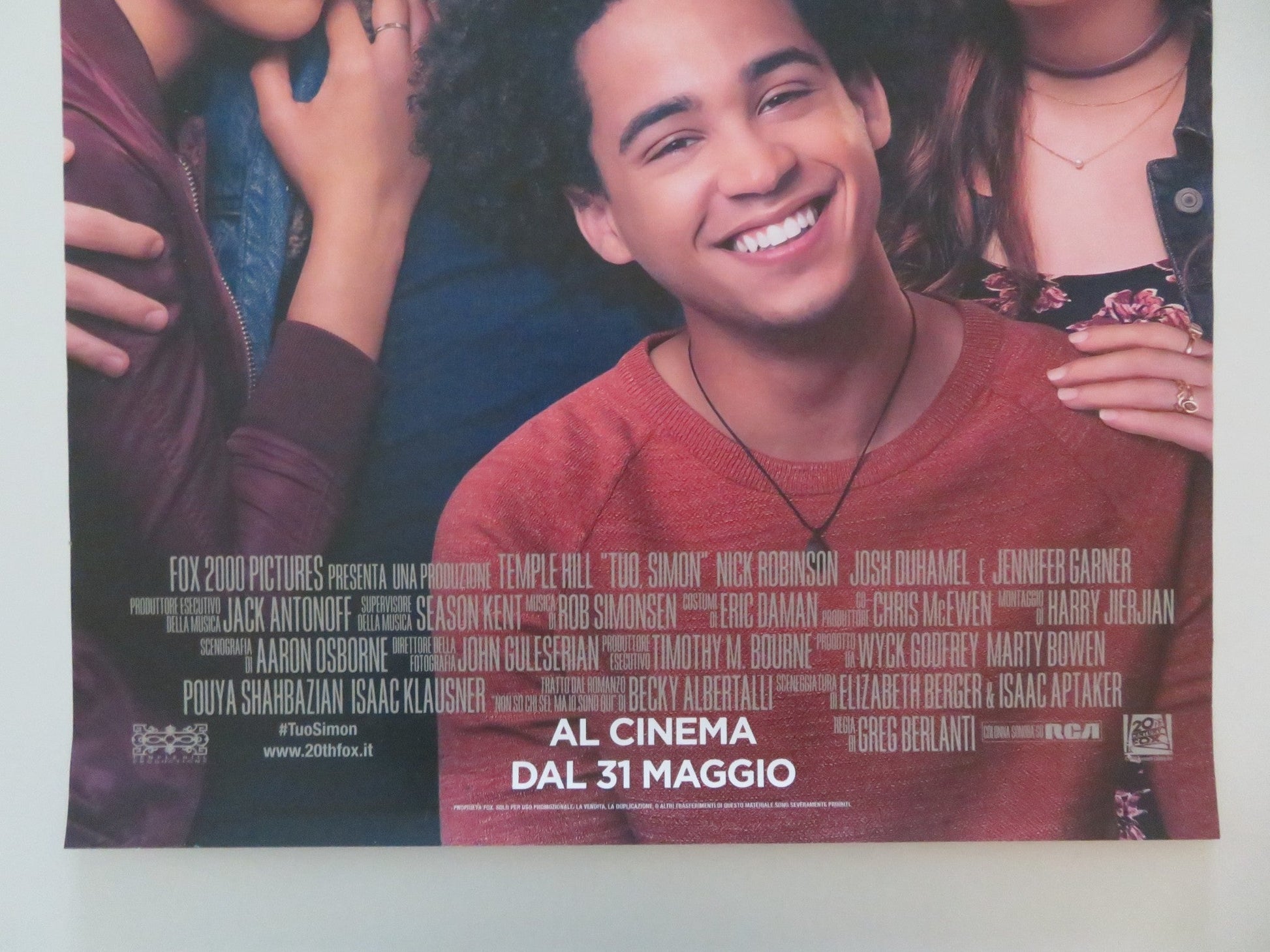 LOVE, SIMON ITALIAN LOCANDINA POSTER NICK ROBINSON JENNIFER GARNER 2018 Movie posters