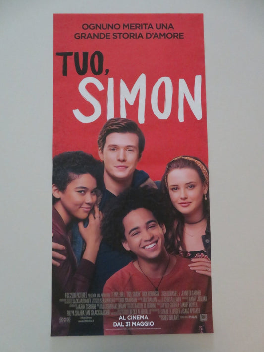 LOVE, SIMON ITALIAN LOCANDINA POSTER NICK ROBINSON JENNIFER GARNER 2018 Movie posters