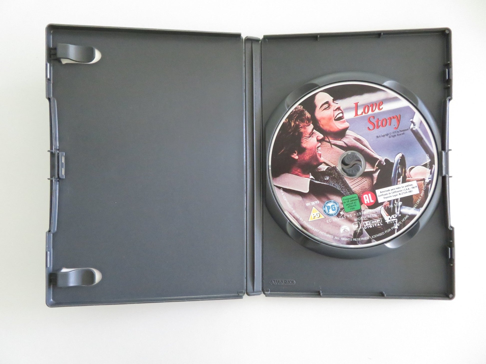 LOVE STORY (DVD) ALI MACGRAW RYAN O'NEAL 1970 REGION 2 Movie posters
