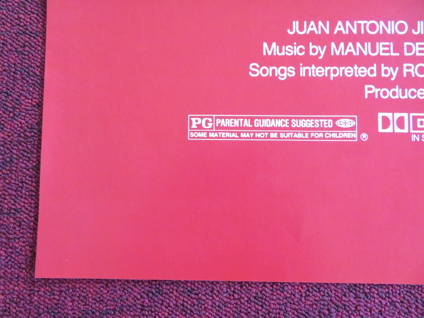 LOVE, THE MAGICIAN US ONE SHEET ROLLED POSTER ANTONIO GADES CRISTINA HOYOS 1986 Rendezvous Cinema Movie posters