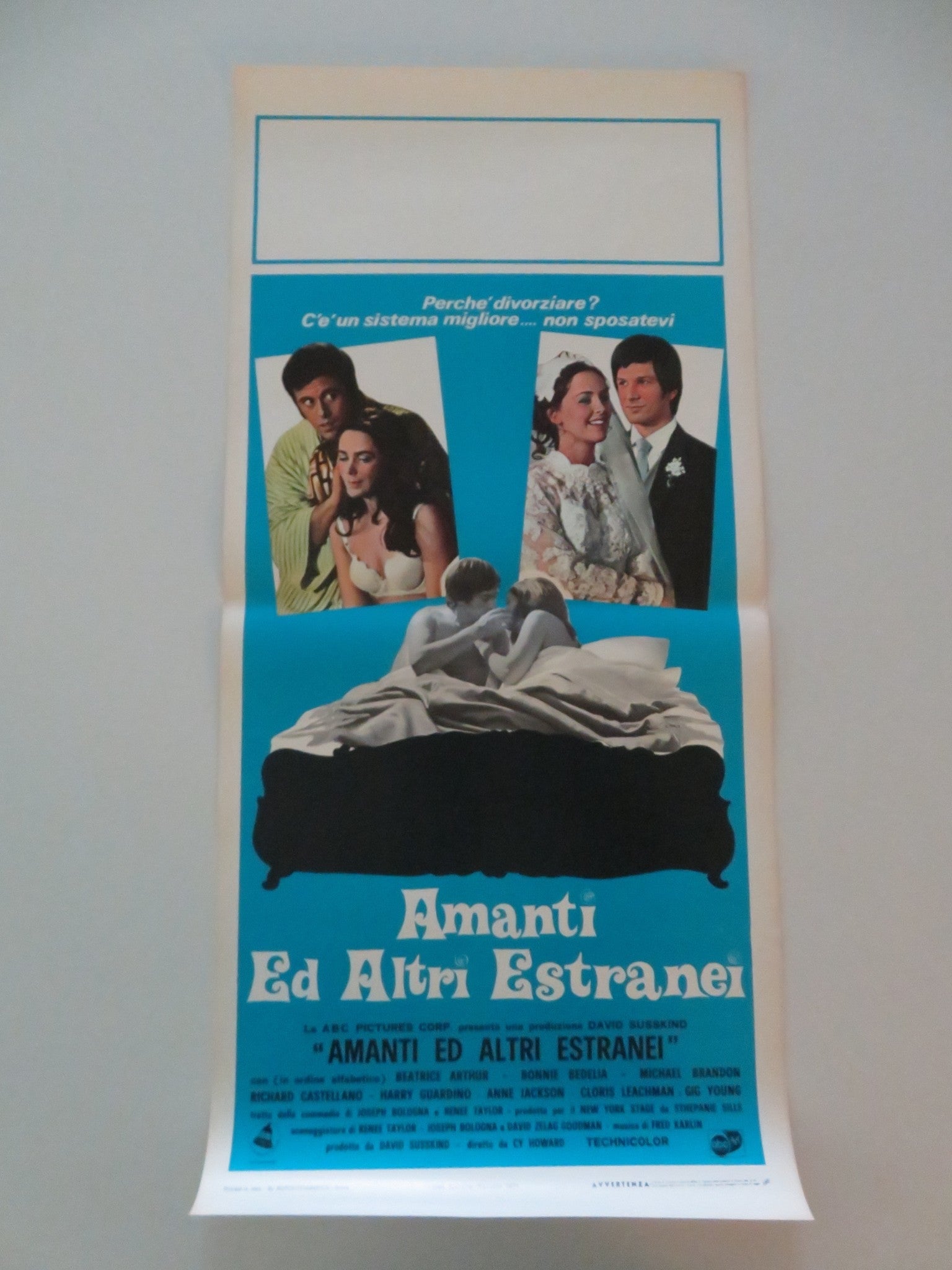 LOVERS AND OTHER STRANGERS ITALIAN LOCANDINA POSTER DIANE KEATON BEA ARTHUR 1971 Movie posters