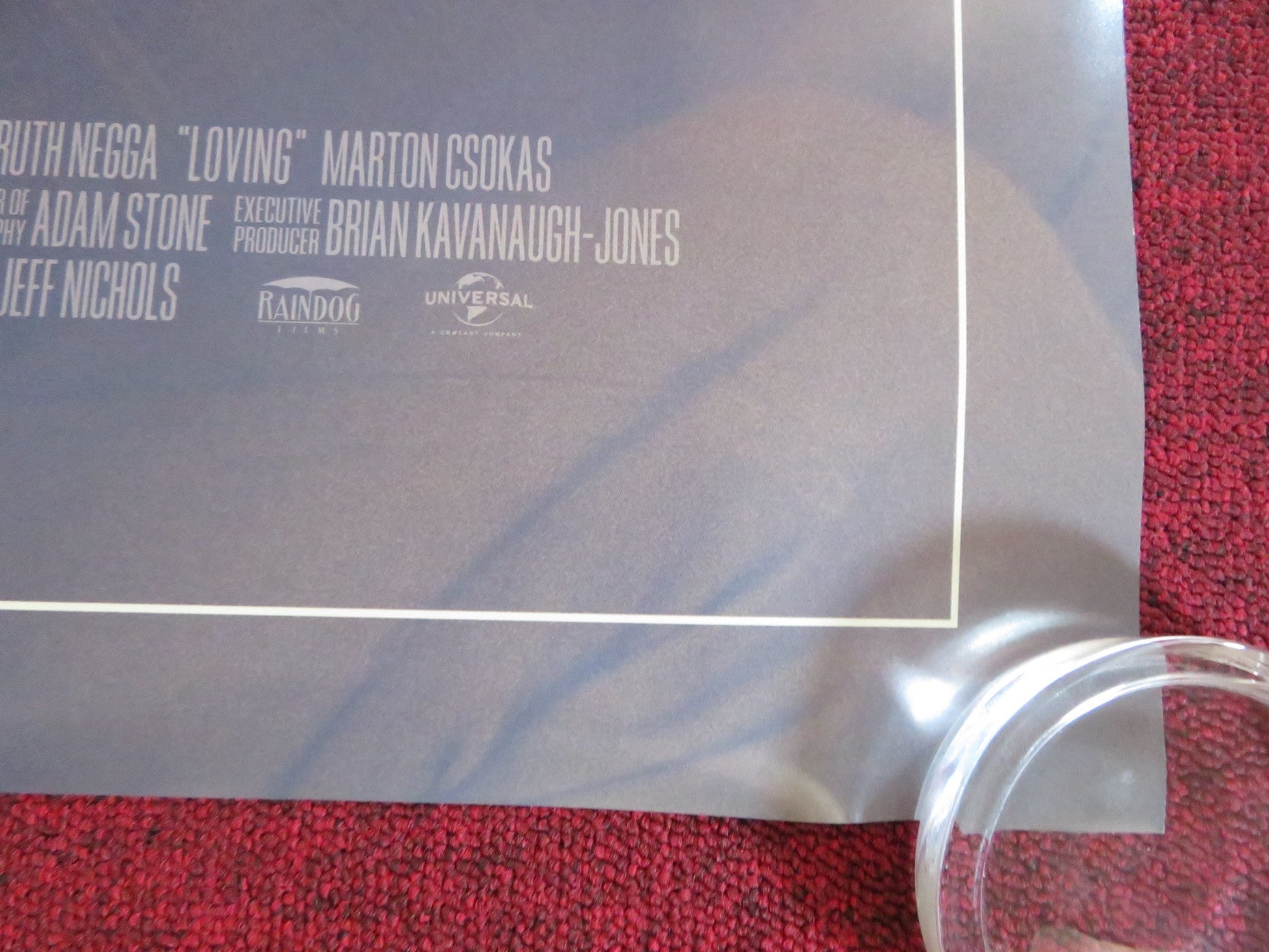 LOVING US ONE SHEET ROLLED POSTER RUTH NEGGA JOEL EDGERTON 2016 Rendezvous Cinema Movie posters