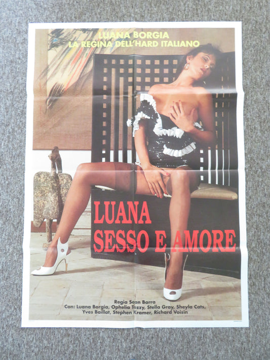 Luana: Sesso e Amore Italian 2 Foglio Poster Luana Borgia Ophelia Tozzy 1993 Movie posters
