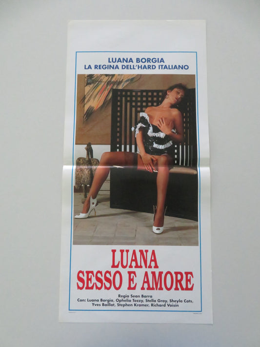 Luana Sesso E Amore Italian Locandina Poster Luana Borgia Ophelia Tozzy 1993 Movie posters