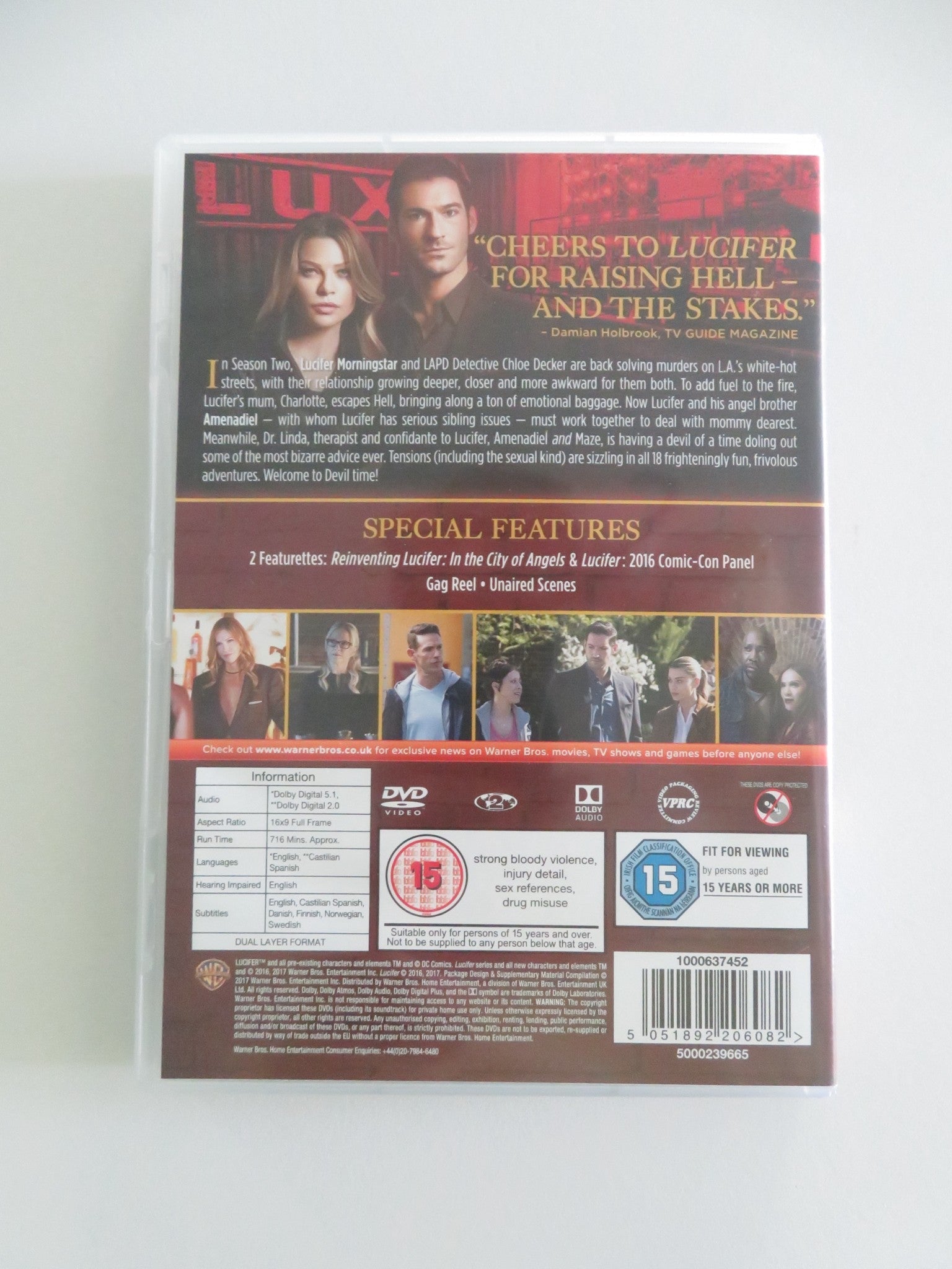 Lucifer Seasons 1 - 3 (DVD BoxSet) Tom Ellis Lauren German 2016 Region 2 Movie posters