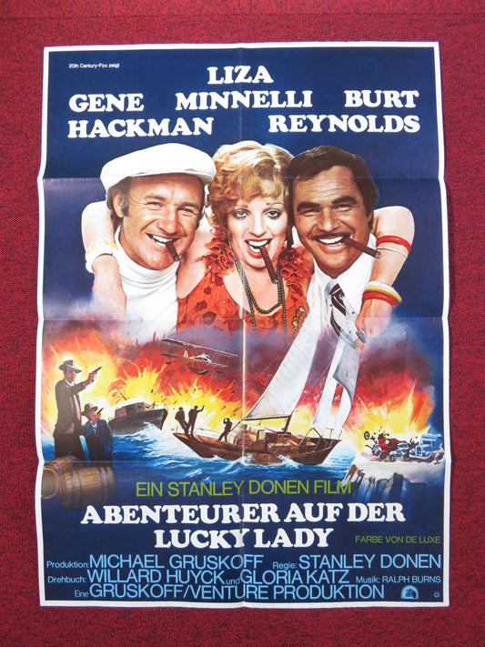 LUCKY LADY GERMAN A1 POSTER FOLDED GENE HACKMAN LIZA MINNELLI 1976 Rendezvous Cinema Movie posters